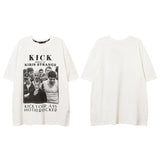 Men T-Shirt Retro Star Printing Summer