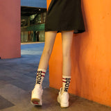 Men socks letterboomknee socks