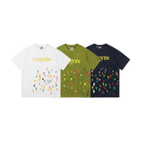 Gallery Dept T-Shirt Hand Painted Splash Ink Letter Short Sleeve T-Shirt