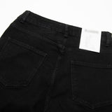 Men Jeans Loose Casual Solid Color Burr