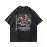 Men T-Shirt Retro Distressed Oversize Summer