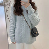 Women Pullover Sweater Loose and Warm Knitwear