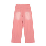Men Jeans Ripped Drawstring Loose