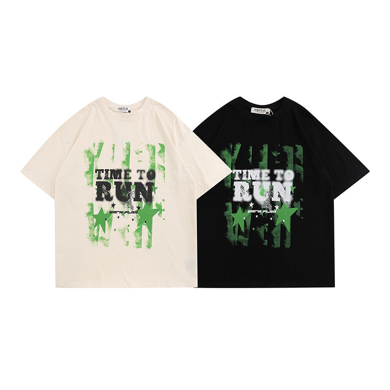 Men T-Shirt Oversize Graffiti All-Match