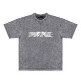 Purple Brand Distressed T Shirts Short Sleeve