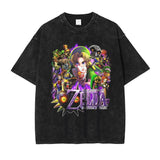 Zelda Link T Shirt Pc GameVintage Washed Top Tees Hip Hop