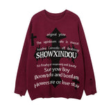 Women Sweater Ripped Knitted Sweater Idle Style