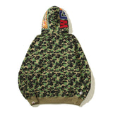 Ape Hoodie Camouflage Alphabet Double Hat Sweater Autumn Winter