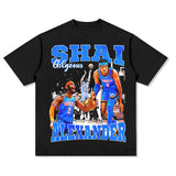 Basketball Star OKC Thunder NO.2 SGA Alexander Print Cotton