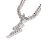 Jewelry Necklace T-Square Lightning Style Pendant lightning Spectrum St. Valentine's