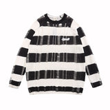 Women Sweater Thin Striped Sweater Idle Style