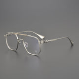 CHH Chrome Hearts Glasses Vintage Versatile Double Beam Large Frame Myopia Glasses Frame