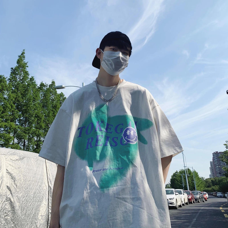 Men's T Shirt Summer Loose Graffiti