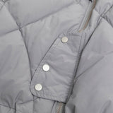 Men Cotton Mixed Jacket Coat Irregular Men Winter Embroidery Loose Cotton Jacket Coat