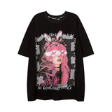 Men T-Shirt Cross Retro Couple Loose