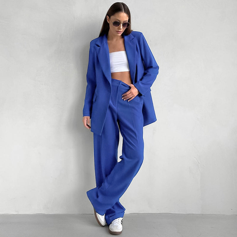 Women Co-Ords Coat Women Autumn and Winter Leisure High Waist