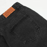 Men Jeans Gradient Color Loose Hole Burr