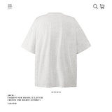 American vintage street T-shirt pure cotton retro men's and women's summer loose half sleeves