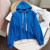 Women Hoodie Thin Loose False Two Pieces