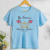Inspired by Queen's Platinum Jubilee 2022 Elizabeth 70 Years T-shirt Short Sleeve T-shirt plus Size Loose