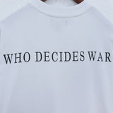 Who Decided War T Shirts Who Decided War Butterfly Print Short Sleeve Trendy Half Sleeve T-Shirt