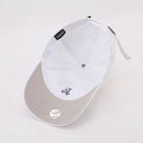 Dodgers and Yankees Baseball Cap 47brand Baseball Cap Female White Soft Top Small Icon La Embroidery