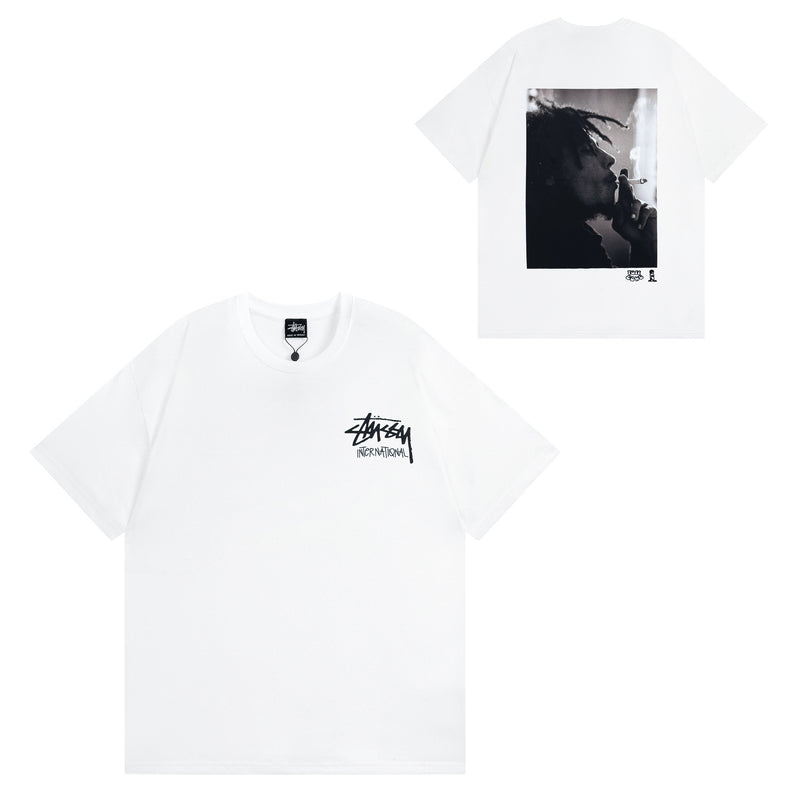 Stussy T Shirts Casual Versatile Loose T Shirts Couple
