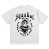 Unisex T Shirt Short Sleeve T-Shirt Top Loose