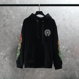 CHH Chrome Heart Hoodie Crowe Sanskrit circle print Chrome Hearts hooded sweater