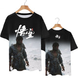 Hot Sale Role Playing Games Black Myth Wukong 3D Print T-Shirt