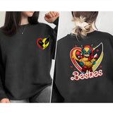 Funny Dead Pool and Wolverine Besties Sweatshirt