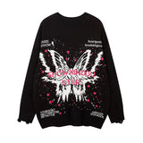 Women Sweater Letter Jacquard Knitted Coat Idle Style