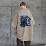 Men T Shirt Heavy Vintage Distressed Pure Cotton