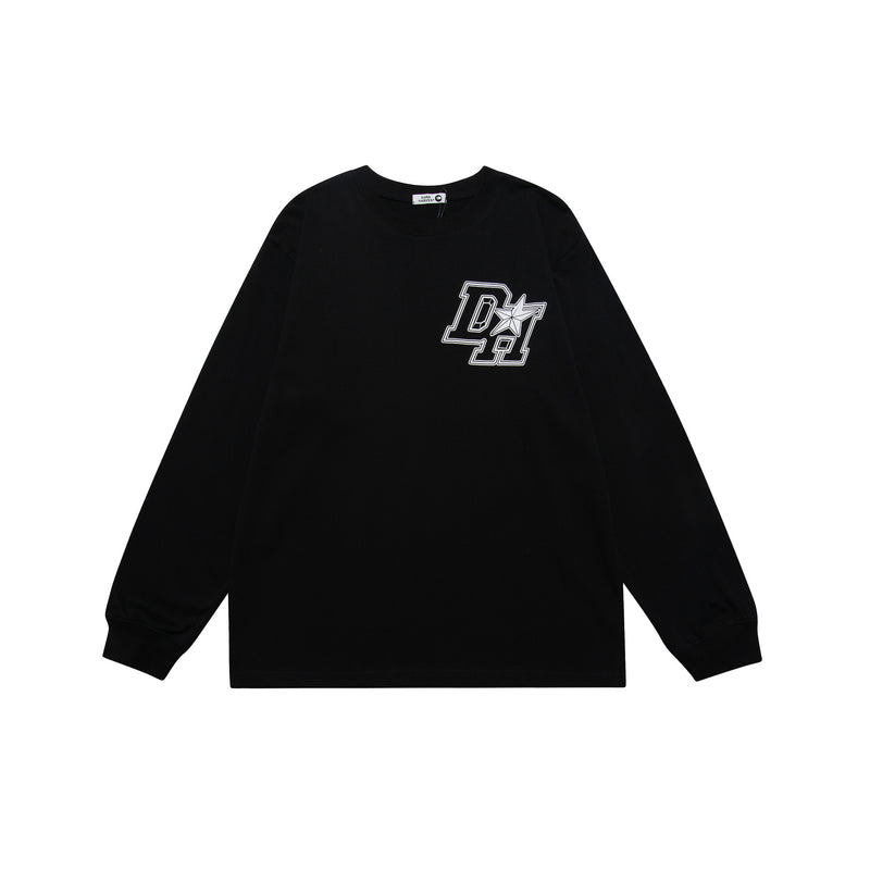 Men Long Sleeve T-Shirt Trendy Loose Casual