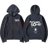 Rock Band My Chemical Romance Mcr Dead Zipper Hoodie