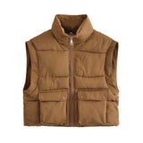 Women Cotton Coat Vest Loose Casual