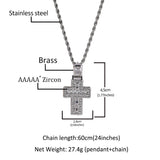 Jewelry Diamond Cross Hip Hop Necklace Crosses Spectrum