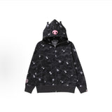 Bathing ape hoode bape co-branded hello kitty kuromi looseoutwearautum