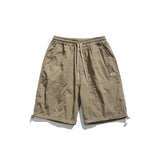 Unisex Shorts Retro Workwear Shorts Embroidered Loose