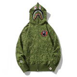 Bathing Ape Hoodie Camouflage Shark Head Zipper