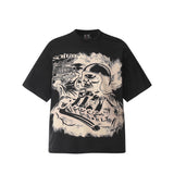 Unisex T-Shirts Saint Michael Vintage Comic Loose Short Sleeves