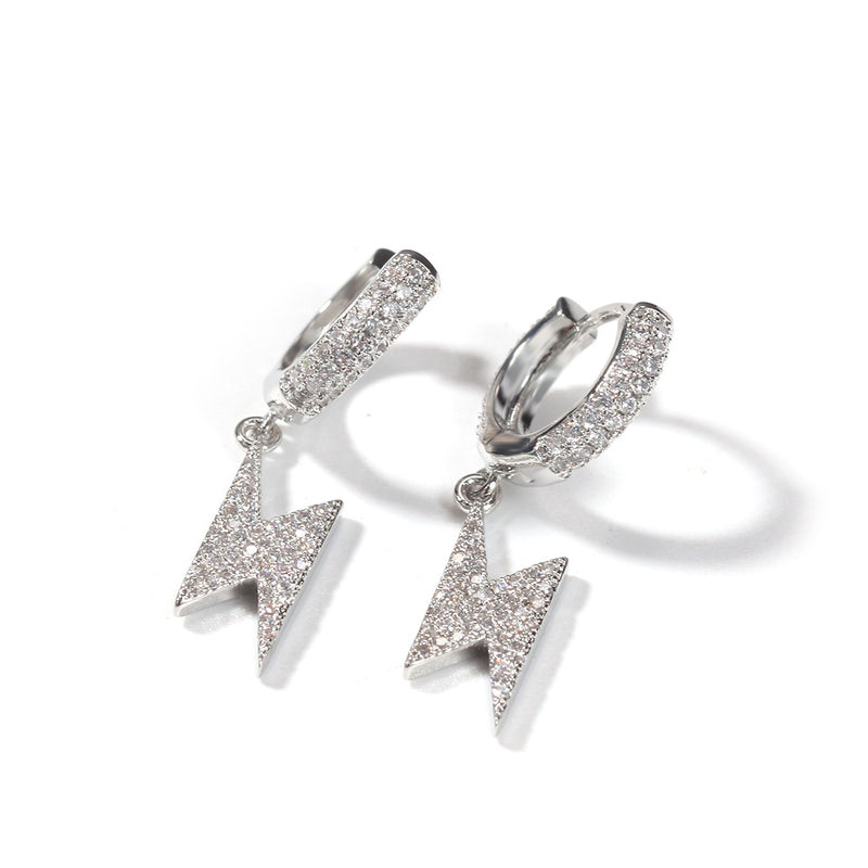 Earrings Zircon Lightning Pendant Earrings Spectrum