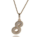 Jewelry Hip Hop Jala Letter Pendant Copper Inlaid Zircon Full Diamond Necklace Word Up Spectrum