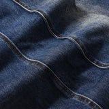 Men Jeans Polished White Loose Stitching