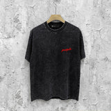 Purple Brand Distressed T Shirts Short Sleeve