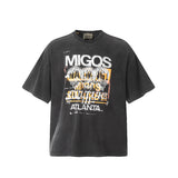 Unisex T-Shirts Gallery Dept Skull Print Vintage Old Tee