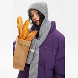 Unisex Coat Winter Stand-up Collar Cotton-Padded Coat Thickened Plaid