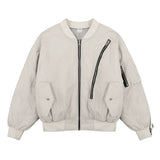 Men Cotton Padded Jacket Men's Casual Multi-Zip Coat Cotton Coat Loose Jacket