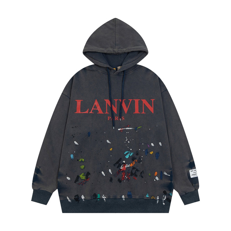 Gallery Dept Hoodie Loose Casual Distressed Hoodie