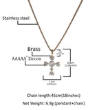 Jewelry Hip Hop S925 Silver Zirconium Claw Crosses Spectrum St. Valentine's Royalty